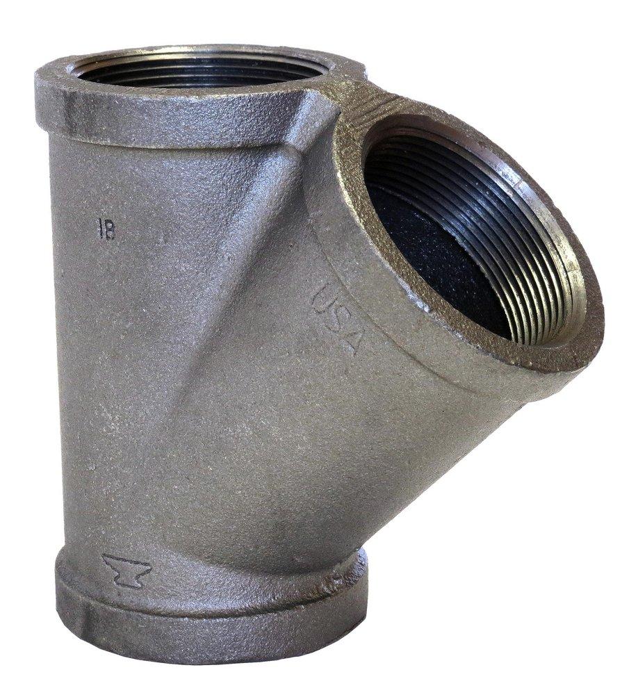 FNPT 150# Galvanized Malleable Iron 45 Degree Wye 