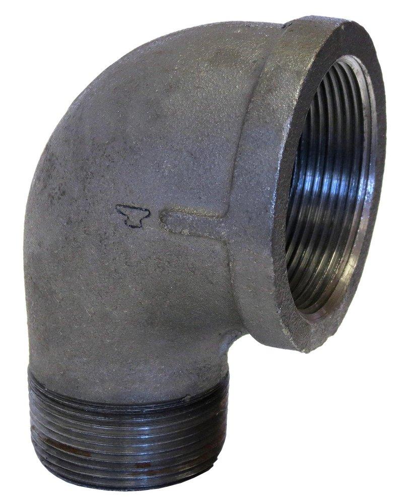 FPT x MPT 150# Domestic Galvanized Malleable Iron 90 Degree Street Elbow 