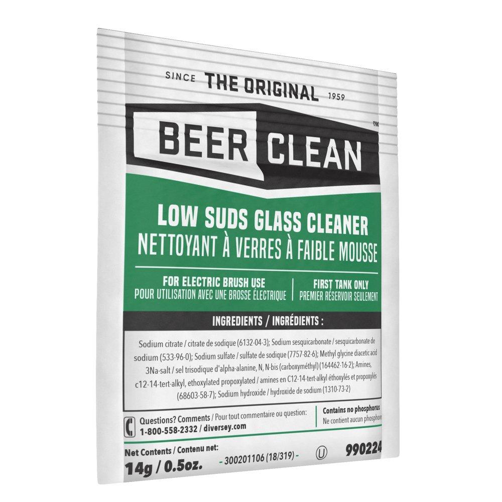 Diversey White Beer Clean Glass Cleaner in Opaque White (Case of 100) 