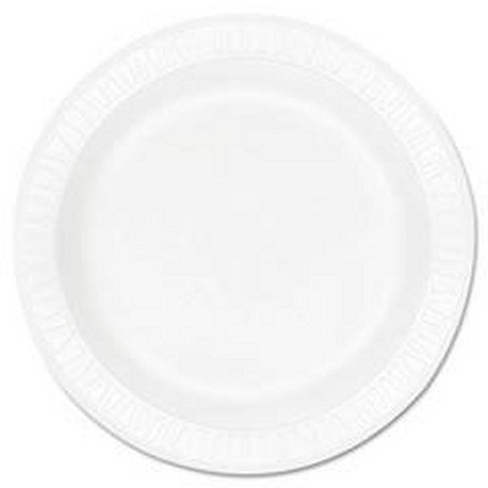 Dart Container White Foam Plate in White (Case of 500) 