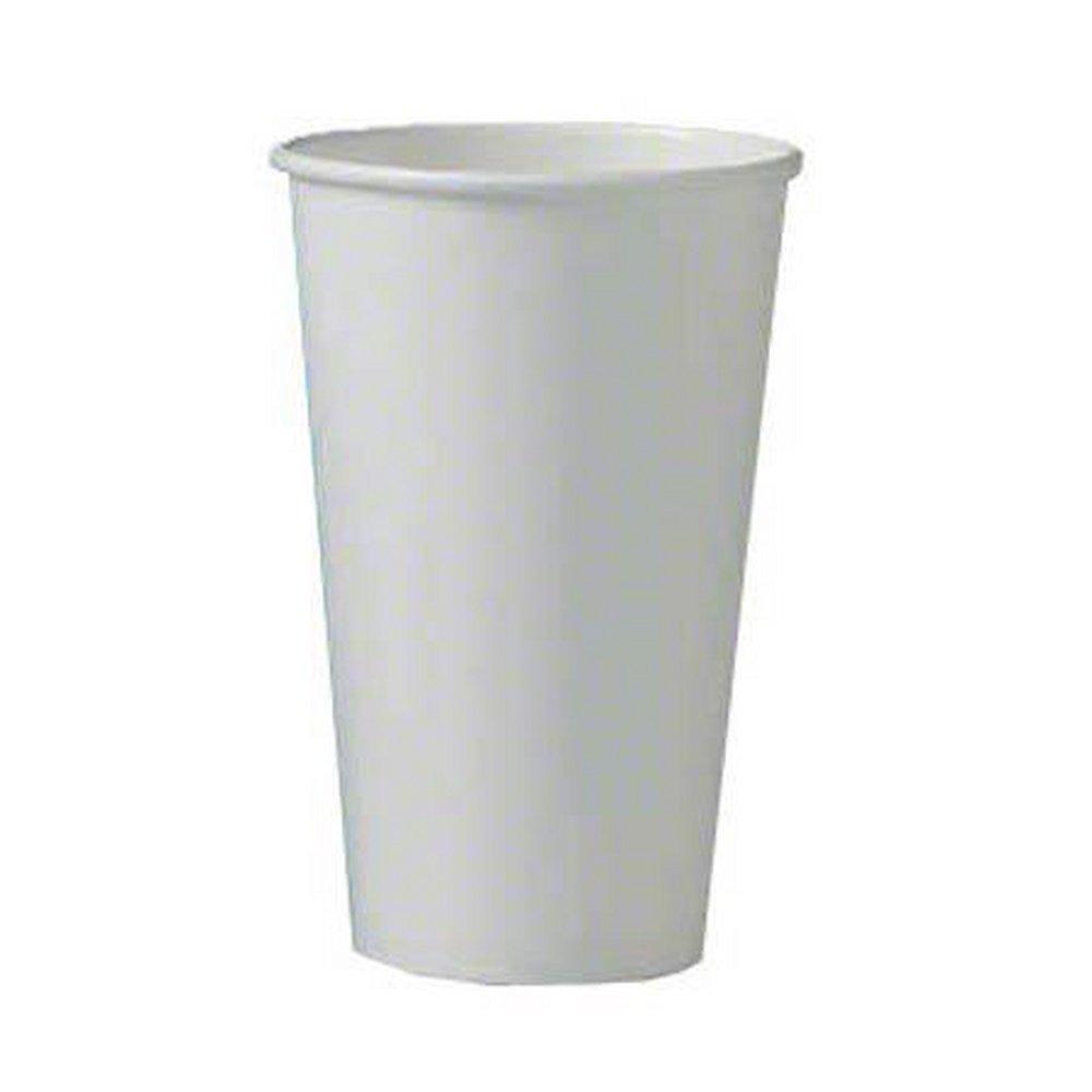 Solo White Single Sided Poly Paper Hot Cup 