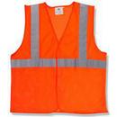 3XL Size Polyester Mesh Safety Vest in Orange (Case of 24)