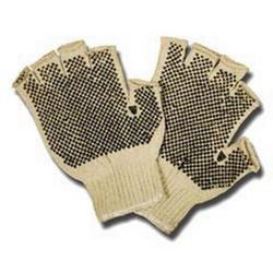 L Size PVC and Polyester Gloves in Natural