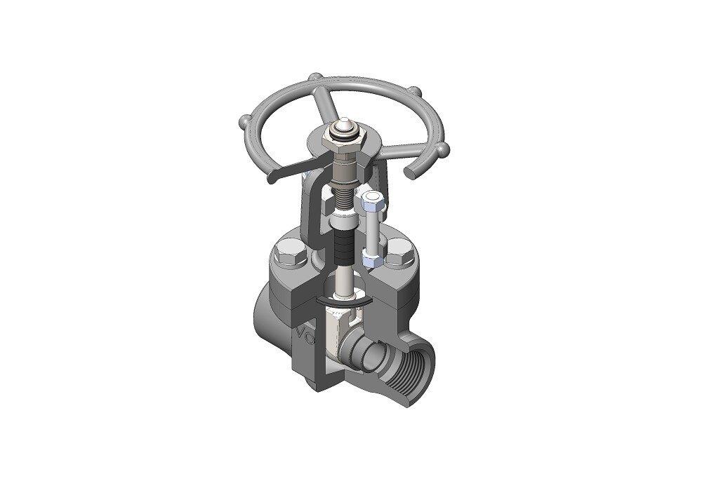 Vogt Valves Forged Steel Standard Port Socket Weld Gate Valve 