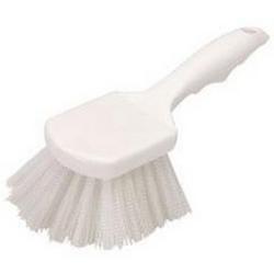8 in. Nylon Utility Scrub Brush in White