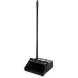 30 in. Plastic Upright Dust Pan in Black