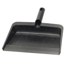 12 x 8 in. Plastic Dust Pan in Black