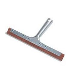 10 in. Rubber Double Blade Squeegee with Handle