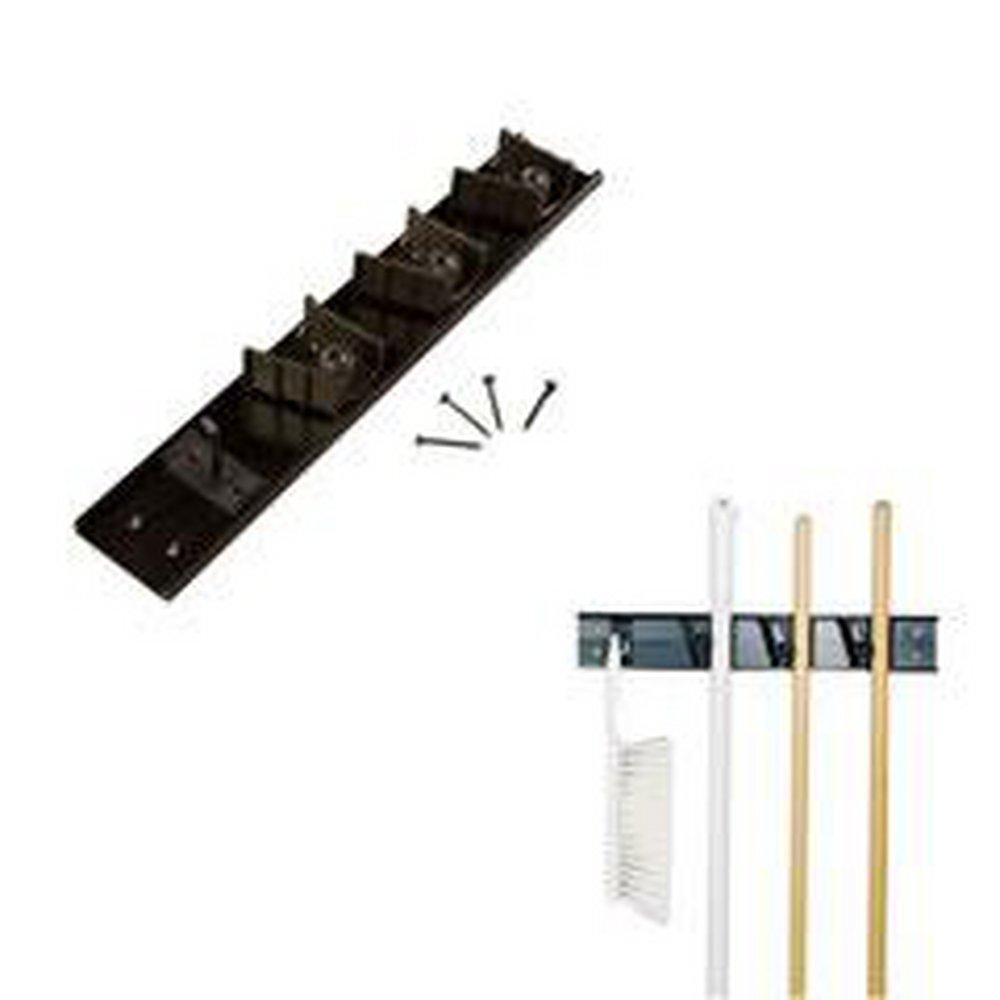 Carlisle Black Broom Holder System (Case of 12) 