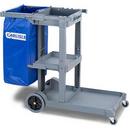 Carlisle Grey Polyethylene Long Platform Janitorial Cart 