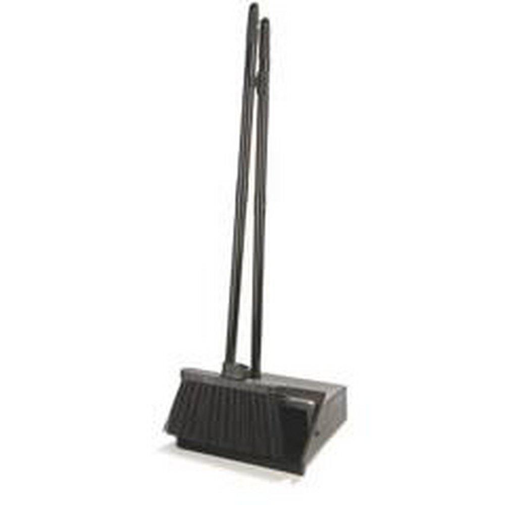 Carlisle Black 36 x 36 x 11-4/5 in. Polypropylene Lobby Dust Pan and Broom Combination 