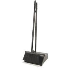 Carlisle Black 36 x 36 x 11-4/5 in. Polypropylene Lobby Dust Pan and Broom Combination 
