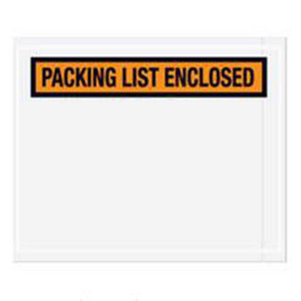 Jit Packaging Orange 5-1/2 in. Poly Packing List Enclosed Envelope (Case of 1000) 