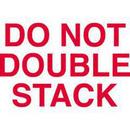 3 x 5 in. "Do Not Double Stack" Label in White and Red