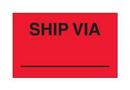 3 x 5 in. Product Label for Ship Via