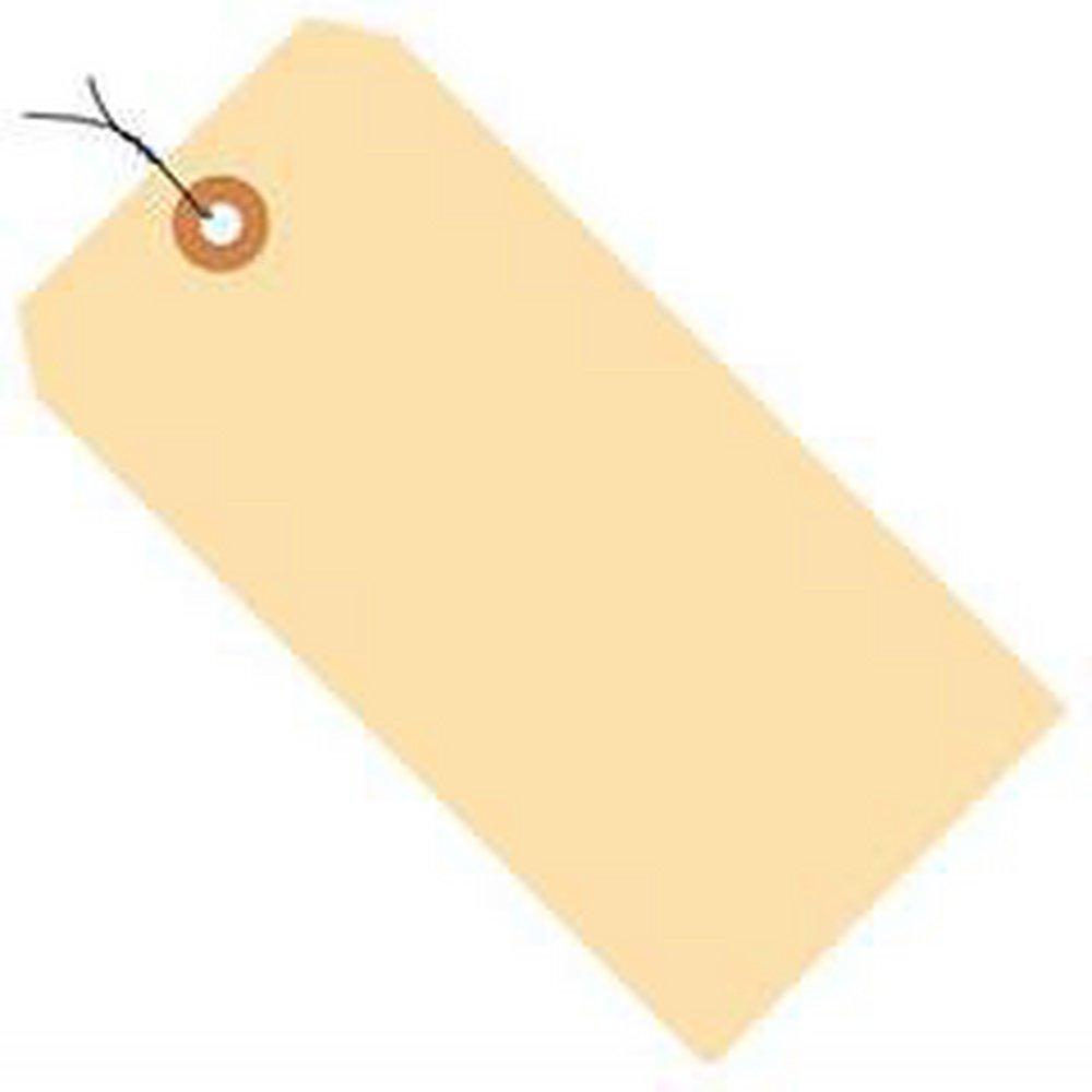 Jit Packaging 6-1/4 in. 10 Point Manila Pre-wired Shipping Tag 