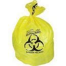 Novolex&trade; Yellow 37 x 65 in. Trash Can 