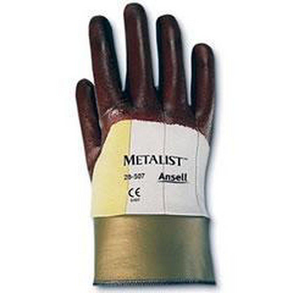 Ansell Occupational Healthcare Brown Nitrile Coated DuPont&trade; Kevlar&reg; Lining Cotton Reusable Safety Gloves in Brown 