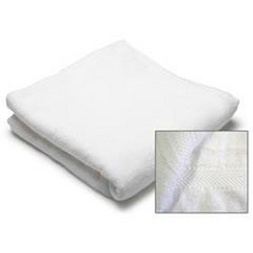 American Dawn White 24 x 50 in. Cotton Bath Towel with Ring Spun 