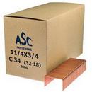 Ample Supply Company Copper 3/4 in. Staple (Box of 2000, Case of 10 Boxes) 