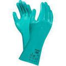 Size 8 Cotton and Rubber Assembly and Automotive Reusable Gloves in Green (Pack of 1 Dozen)