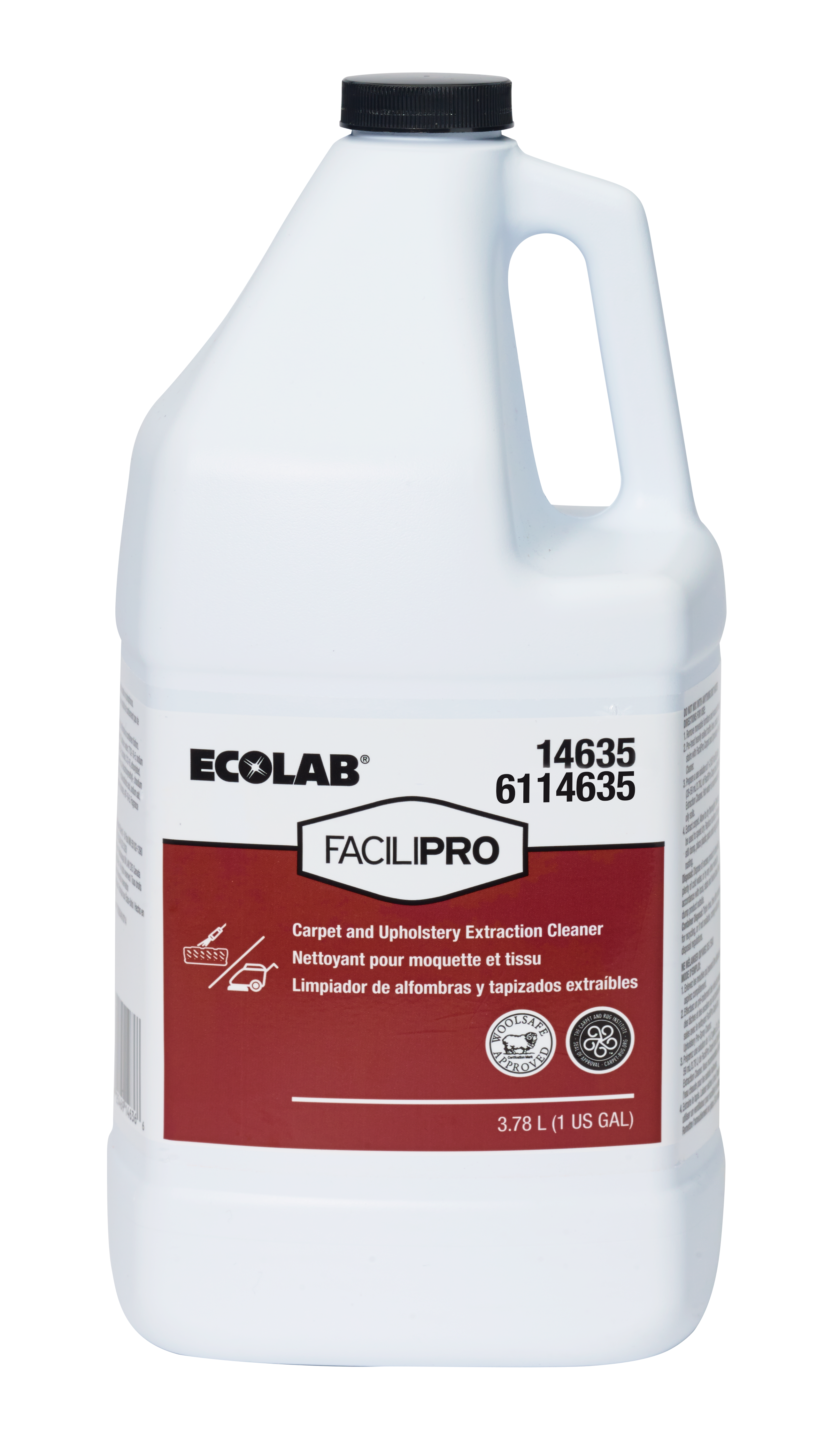 Ecolab Clear Amber Carpet Cleaner and Upholstery Cleaner (Case of 4) 