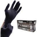 Size XL 4.7 mil Rubber Automotive and Healthcare Disposable Gloves in Black (Box of 100)