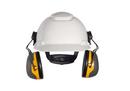 Earmuff with Attached Hard Hat in Black and Yellow