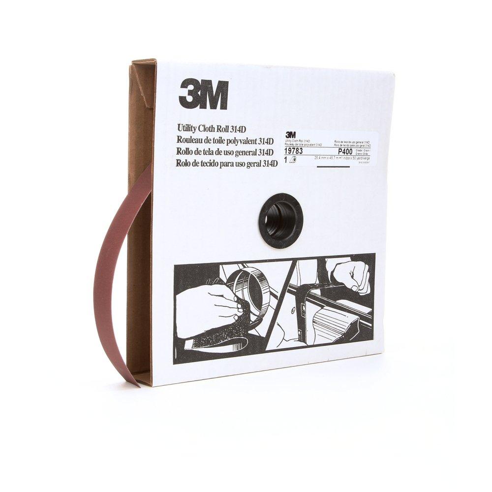 3M&trade; Red 1 in. Abrasive Cloth Roll in Red and Maroon 