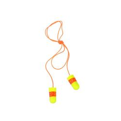 NRR 33 Polyurethane and Foam Corded Disposable Earplug in Yellow