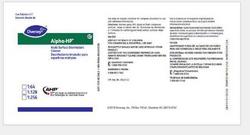 Label for Alpha-HP 67 Multi-surface Disinfectant Cleaner