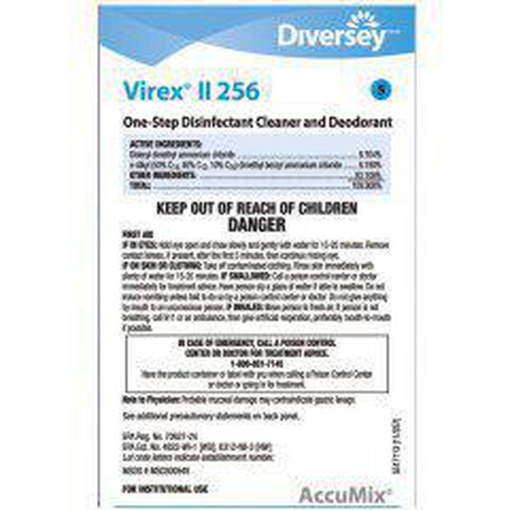 Affinity Disp Product Label for Diversey Virex&reg; II 256 Disinfectant Cleaner 