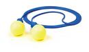 NRR 28 Reusable Earplug with Cord in Blue and Yellow