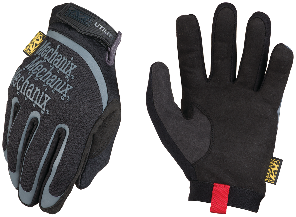 Mechanix Wear Black Synthetic Leather Gloves in Black 