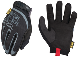 Size 10 Synthetic Leather Gloves in Black