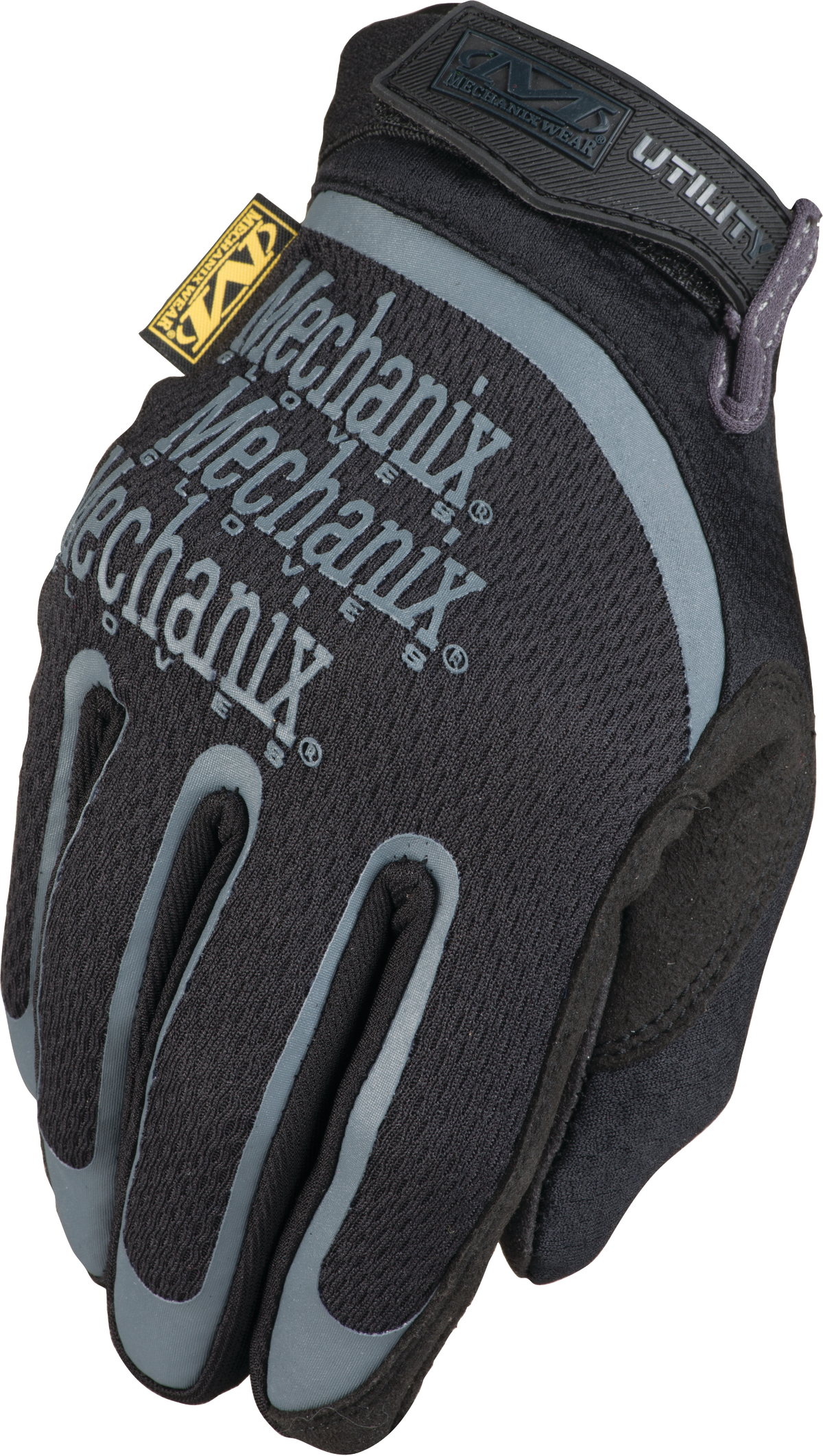 Mechanix Wear Black Synthetic Leather Gloves in Black 