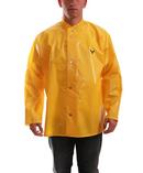 XL Size 10 mil Polyurethane and Nylon Rain Jacket in Yellow