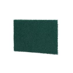 9 x 6 in. Fiber, Mineral and Resin Heavy Duty Scouring Pad in Green