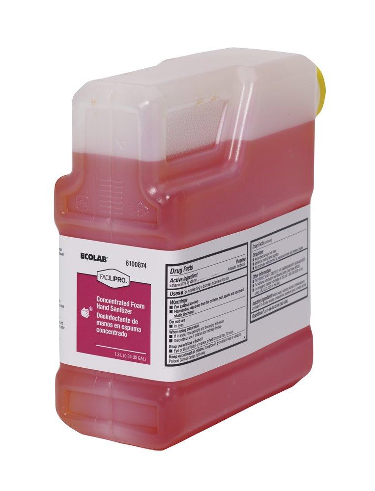 Ecolab Clear Orange 1.3 lb. Concentrated Foam Hand Sanitizer 