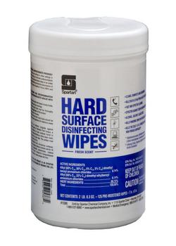 125-Count Fresh Scent Hard Surface Disinfecting Wipes in Clear (Case of 6)