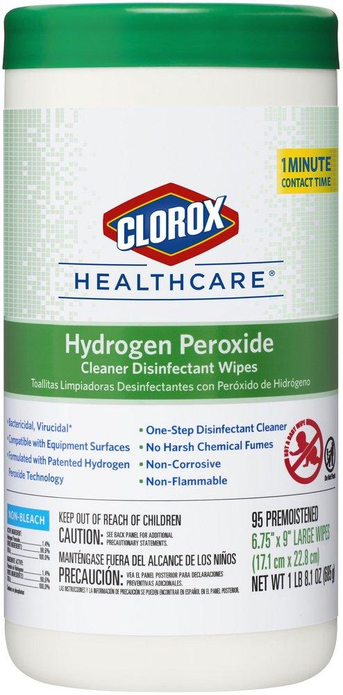 Clorox Healthcare Wipes for Dental, Hospital and Veterinary Offices (Count of 95) 