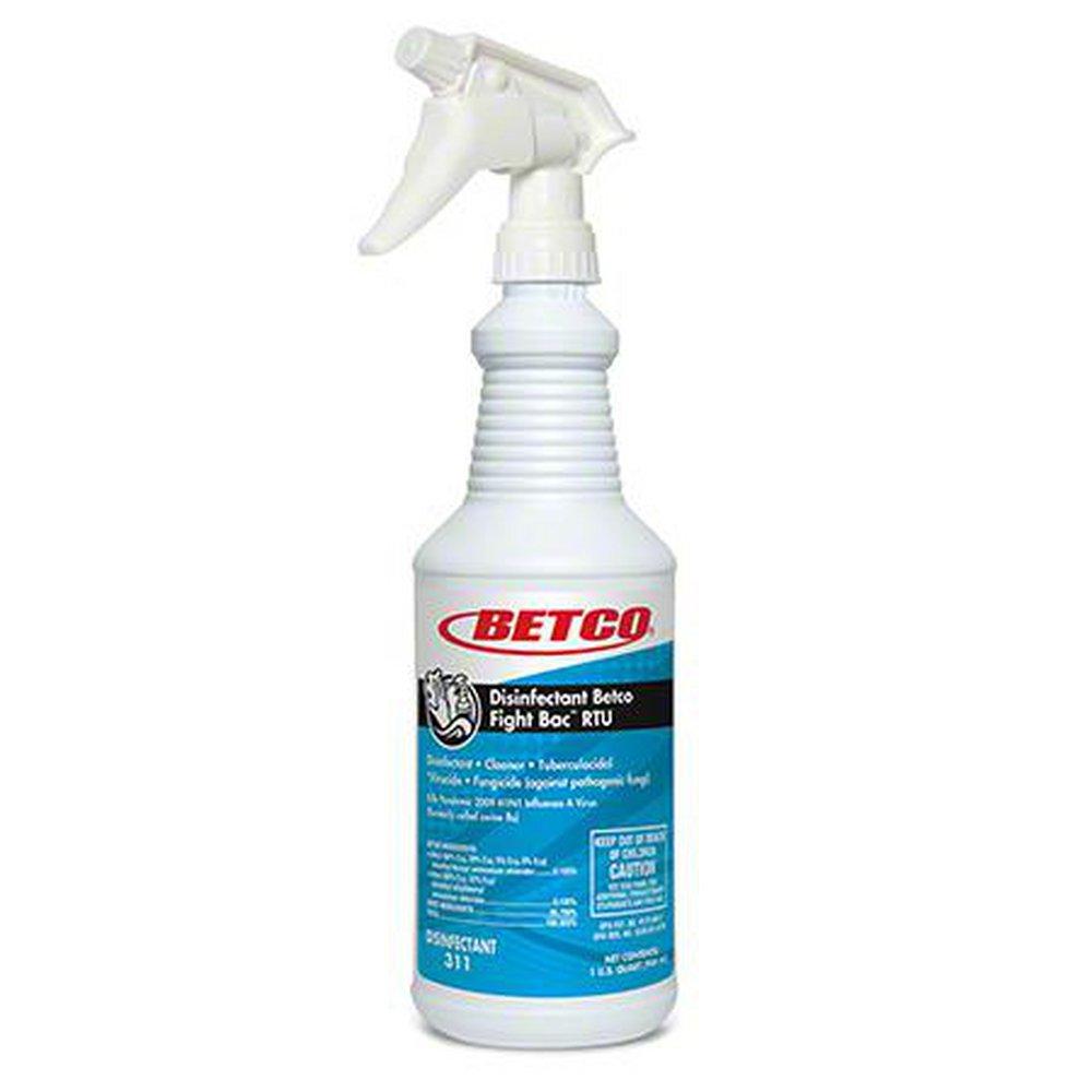 Betco Corporation Clear Broad Spectrum Disinfectant Cleaner in Clear (Case of 4) 