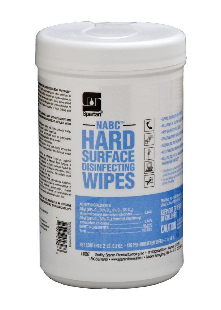 Spartan Chemical Clear Floral Scent Hard Surface Disinfecting Wipes 