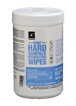 125-Count Hard Surface Disinfecting Wipes (6 Per Case)