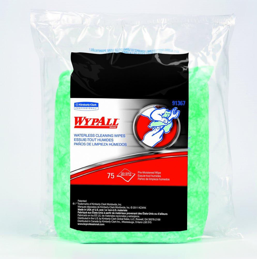 WypAll&reg; Green 9-1/2 in. Waterless Hand Wipes 