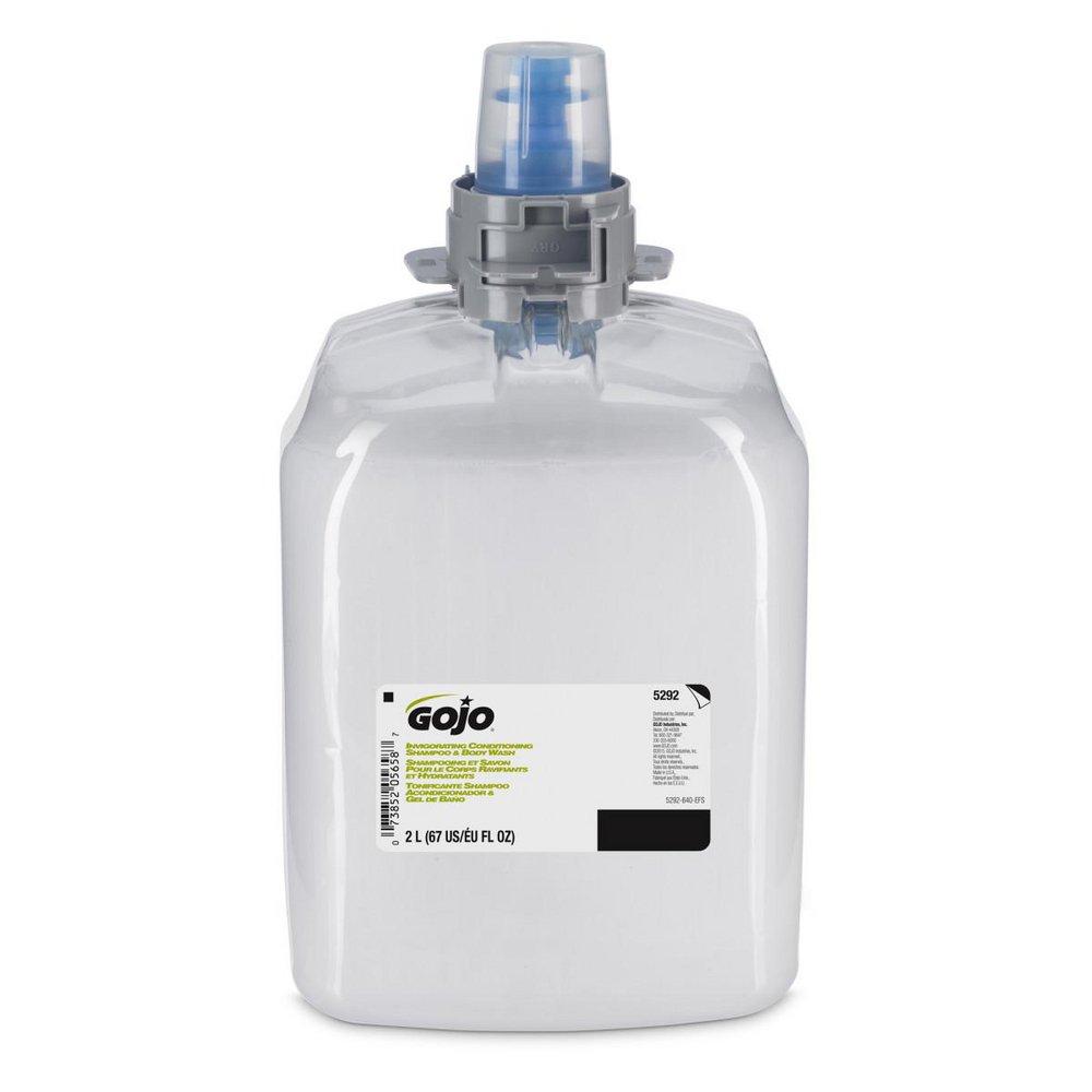 GOJO 2000ml 3-in-1 Hair Shampoo, Conditioner and Bodywash (Case of 2) 