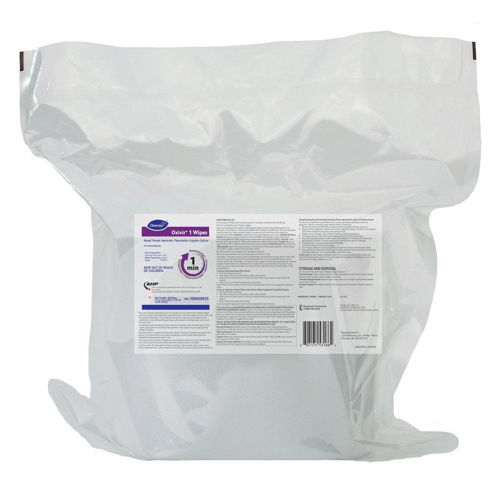 Diversey White 11 in. Wipes 