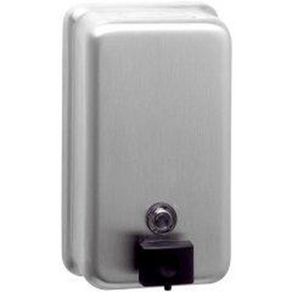 Bobrick Satin 4-3/4 x 8-1/8 x 3-1/2 in. 1.2 L Surface Mounted Soap Dispenser 