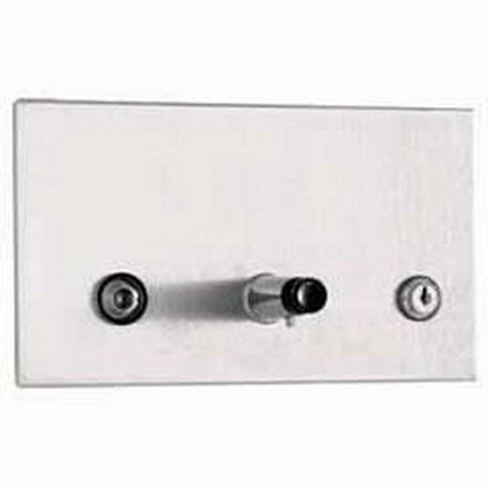 Bobrick Satin 8-3/8 x 4-3/8 x 3-7/8 in Wall Mount Stainless Steel Recessed Soap Dispenser 