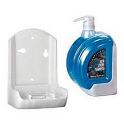 High Impact Plastic Bottle Bracket in Pearlized White